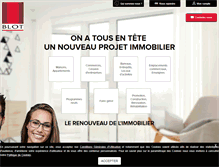 Tablet Screenshot of blot-immobilier.fr